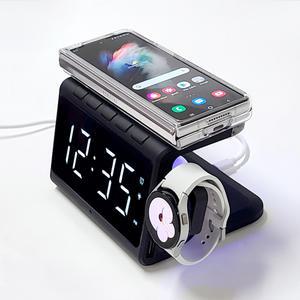 갤럭시워치4 애플워치7 충전거치대 애플 올인원 무선 충전기 3in1 삼성 갤럭시 S22 멀티 충전독 플립3