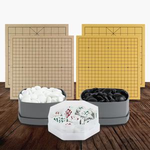 [국산 바둑판세트] 12/15/25/30/36/50mm 접이식 장기판 평판 바둑알 오목 입문 교육