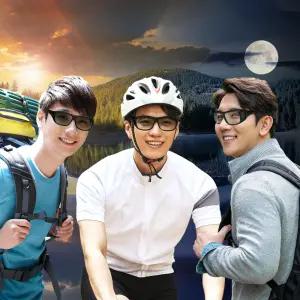 아일렌 UV 차단 편광 매직 선글라스 등산 골프 낚시 고글+케이스