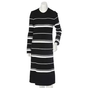 라인 니트 원피스(ROP6010)