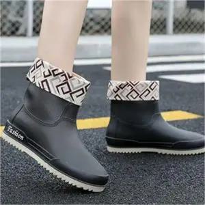 [오노마]ONM 여성신발 미들 기모내피장화 레인부츠 체크포인트 (S8122057)