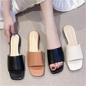 [오노마] ONM 여성슬리퍼 6cm 미들힐 뮬 슬리퍼 여자 여름샌들 (S8175822)