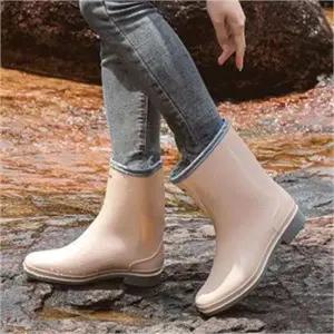 [오노마] ONM 여성 장화 여름 패션 스타일 미들 레인 부츠 유니크 (S8123977)