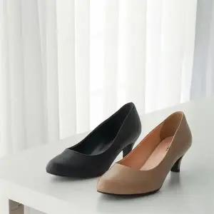 [오노마] ONM 국산 천연가죽 여성 심플민자 미들굽 면접구두 (S8647633)