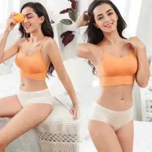 [오노마] ONM 여성 이너웨어 밑단 밴딩 캡내장 끈조절 크롭 브라탑 (S8828185)