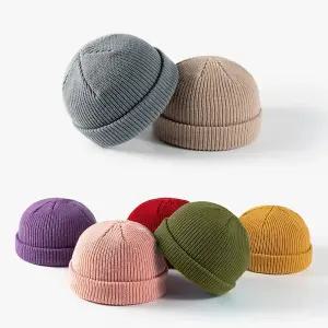 데일리 니트 숏 비니 와치캡 방한 등산 낚시 여행 사계절 남자 여자 커플 모자