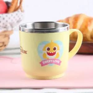 [텐바이텐]핑크퐁 아기상어 논슬립 스텐 손잡이 컵