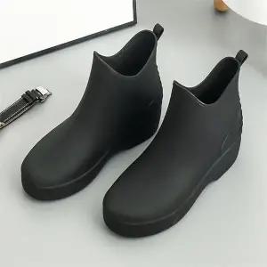 [오노마] ONM 여자 발목 여름 레인부츠 숏 말랑 앵글 말랑한 장화 (S9205448)