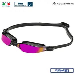 아쿠아스피어(구 MP) 0192310 XCEED 엑시드 핑크 티타늄 미러 수경