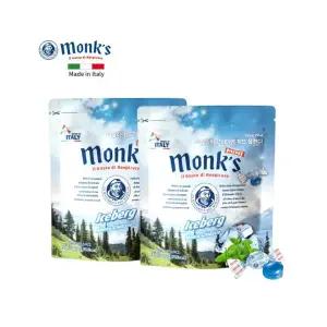 monks 몽스 아이스버그 캔디 500g x 2개 이탈리아 레몬사탕 허브 목 캔디