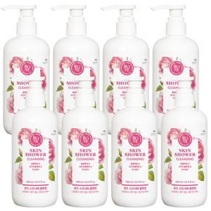 꽃을든남자 스킨샤워 클렌징 500ml 로즈 8개
