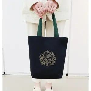 [쓰리몰] 황금 돈꽃나무 큐빅 자석 보조가방 고급 에코백 데일리/외출가방 다용도가방