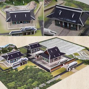 5000 3D입체퍼즐 경희궁 크래커플러스 종이퍼즐 만들기재료 학습용 뜯어만들기