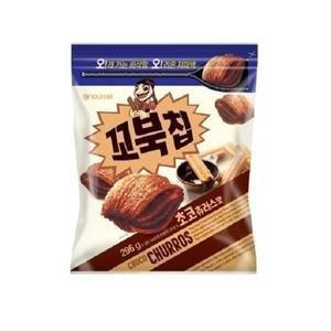 오리온 대용량 꼬북칩 초코츄러스 지퍼백296g x1