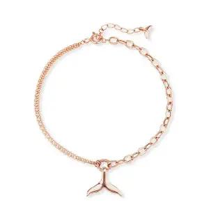 [도로시] 14k 더블체인 고래꼬리 팔찌