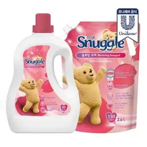 [무료배송] 스너글 초고농축 섬유유연제 블루밍부케 2L + 2.6L
