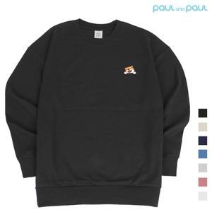 [폴앤폴]해피시바 FACE 스탠다드 맨투맨 남여공용