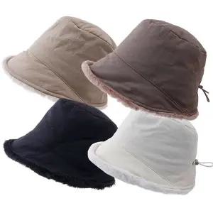 [navid1]겨울 방한 패딩 퍼 벙거지 엄마 중년 여성 버킷햇 털모자/YR-08