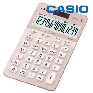 카시오 계산기 JS-40B-PK 핑크 세무사 회계사 14단