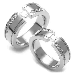 TW-337 DIA CO 다이아몬드 티타늄 커플링 반지 이니셜무료 무료배송 맞춤제작 평생AS