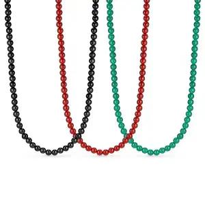 [도로시] 14k 컬러 오닉스 비드 목걸이(천연석)(3type)_4mm