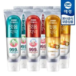 [애경] 2080 진지발리스 치약 120g x6개