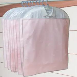 필그림 국산 부직포 정장 양복 자켓 부직포 옷커버 5p - 비행기 디자인(핑크)