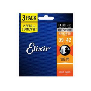 엘릭서 일렉기타줄 3팩 나노웹 16540 009-042