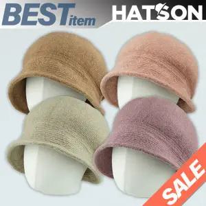 [햇츠온]2H4303 HatsON 브랜드 여성 겨울 울 방울 비니 털 와이어 모자 보넷 보닛 벙거지 AA