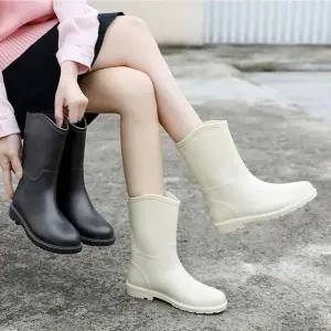 [오노마] ONM 여성 미들 레인부츠 깔끔한 디자인 장마철 농사 밭일 (S11103708)