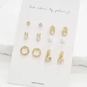 [셀러허브]여자 이어링 미니멀리즘 진주 클래식 큐빅 세트 (S13353109)