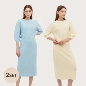 [최초가 218 000원] 에어니트 스커트 투피스 셋업