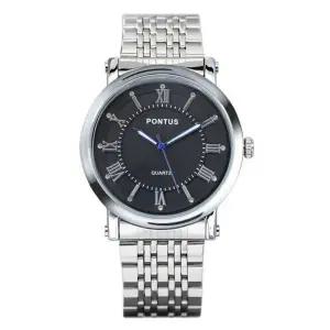 [셀러허브]남자 골져스 검정 대형 포인트 넘버 손목 시계 (S10413922)