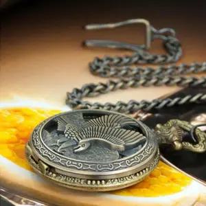 [셀러허브]남자 스타일 앤틱 패션 사슬 라운드 시계 (S10437773)