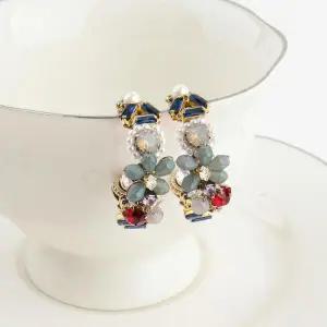 [셀러허브]여자 키치룩 큐빅 3종 그런지 후프링 귀걸이 (S13445412)