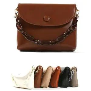 [셀러허브][라일리] Rly 두꺼운체인 스퀘어 사각미니백 마그네틱 30대 여성백 (S9509975)