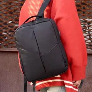 [셀러허브][라일리] Rly 고급 검정 노트북 가방 스퀘어백 패션 백팩 책가방 (S9555168)