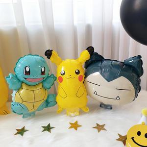 [재미제이] 포켓몬생일파티 피카츄 꼬부기 잠만보 스틱풍선 3종세트 아들생일풍선