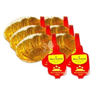 동전초콜릿 재밌는초콜릿 55g 알버트밀크초콜릿 코인초콜릿 밀크초콜릿 6개 55g