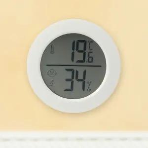 라운드 미니 디지털 온습도계 LCD 정밀온습도계