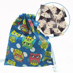 복주머니 화장품파우치 (후 천기단 화현에센스60매)부엉이M