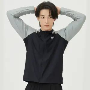 [아레나수영복] 남성 선셋 릴렉스핏 집업 래쉬가드 A4BM1RR48BLK