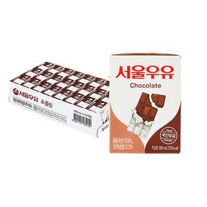 서울우유 멸균우유 초코우유 200mlx24개