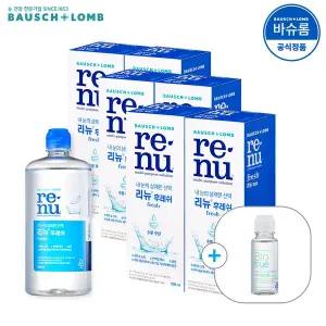 [바슈롬][공식] 리뉴 후레쉬 렌즈세척액 500ml x6개 (+60ml)