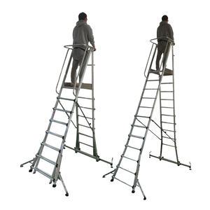 신양 S마크 안전발판 작업용 사다리 8단 SYSF-08 난간우마