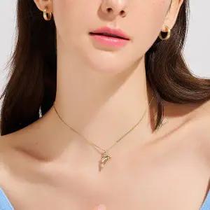 [도로시] 14k 행운의 돌고래 펜던트_민자