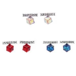 [셀러허브]여자 크리스탈 3종택1 미니멀리즘 쁘띠 귀걸이 (S18011785)