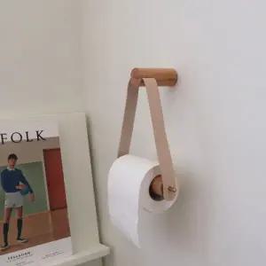 [텐바이텐]우드 가죽 두루마리화장지 휴지걸이