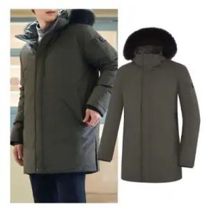 [롯데백화점]콜핑 LD18  남성 겨울 폭스퍼 후드 RDS덕다운 중기장자켓 KUO8576M