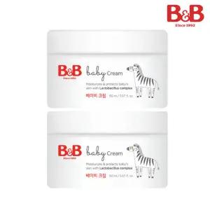 비앤비 아기 유아 저자극 보습 베이비 크림 150ml 2입_SK03